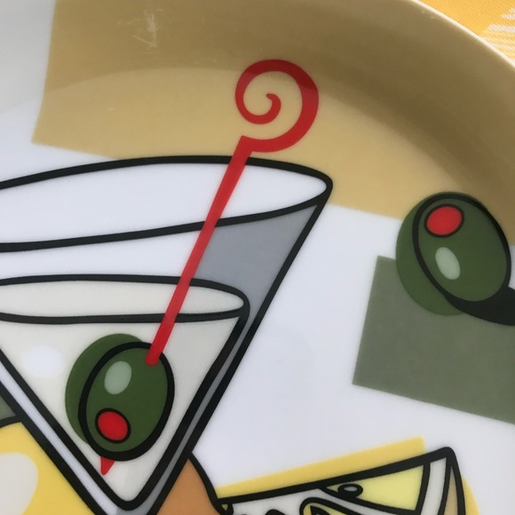 MSC Joil Vivre Martini 🍸 Plates Appetizer Cocktail 7” Set of 4 - Picture 5 of 10
